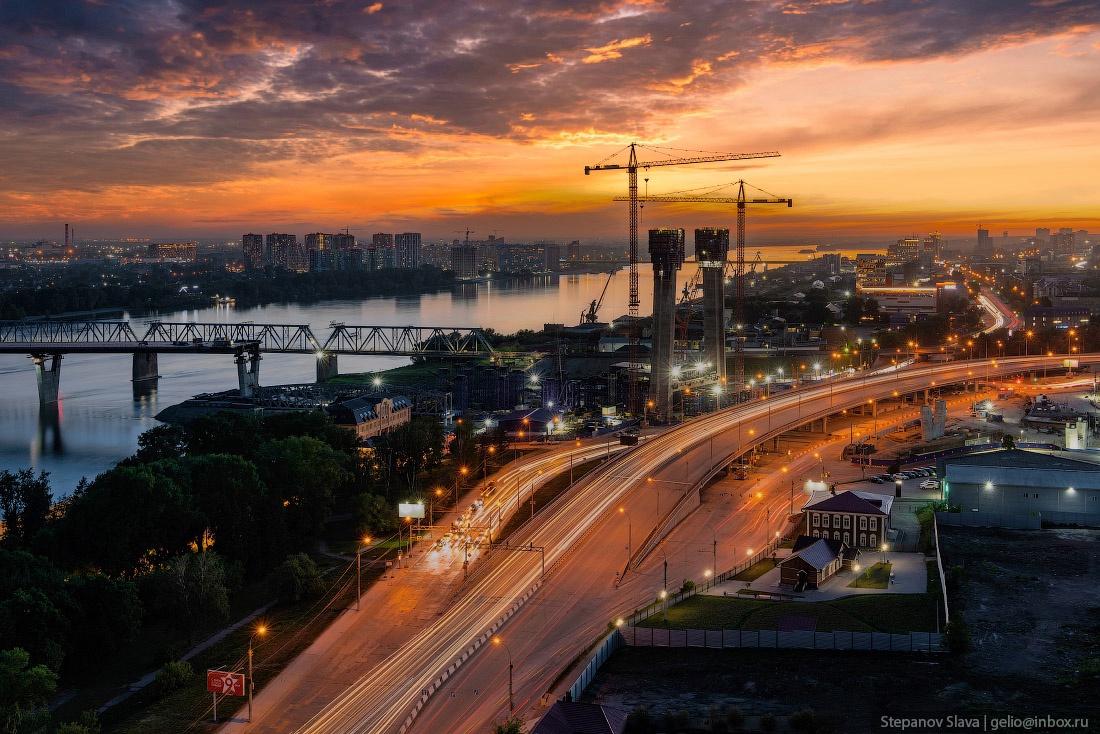 Фото Фотограф Слава Степанов показал майские снимки четвёртого моста в Новосибирске 7