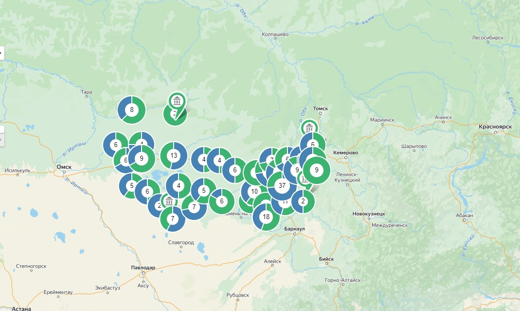 Погода на карте новосибирская