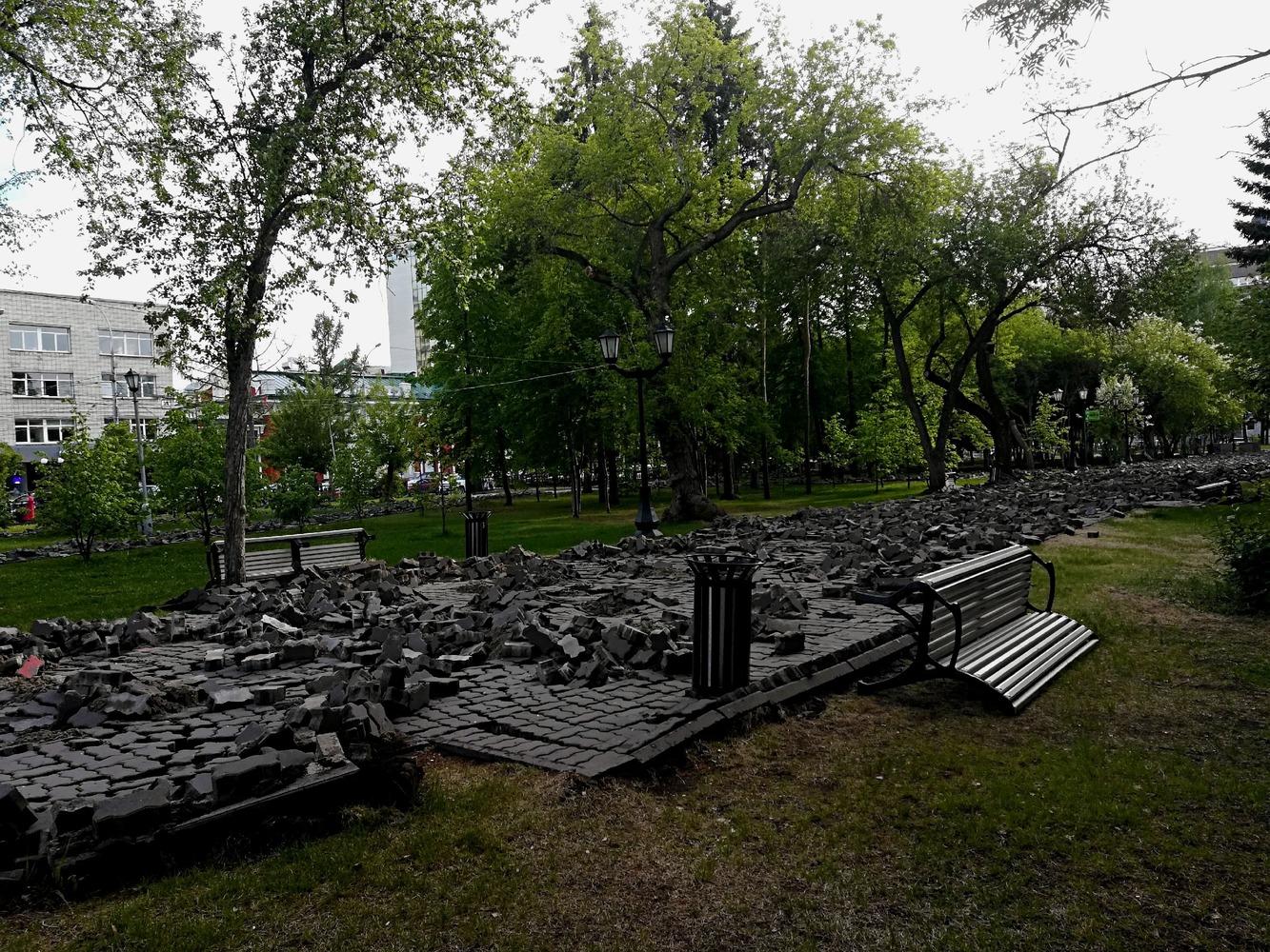 Фото В Новосибирске показали фотографии с места реконструкции Первомайского сквера 4