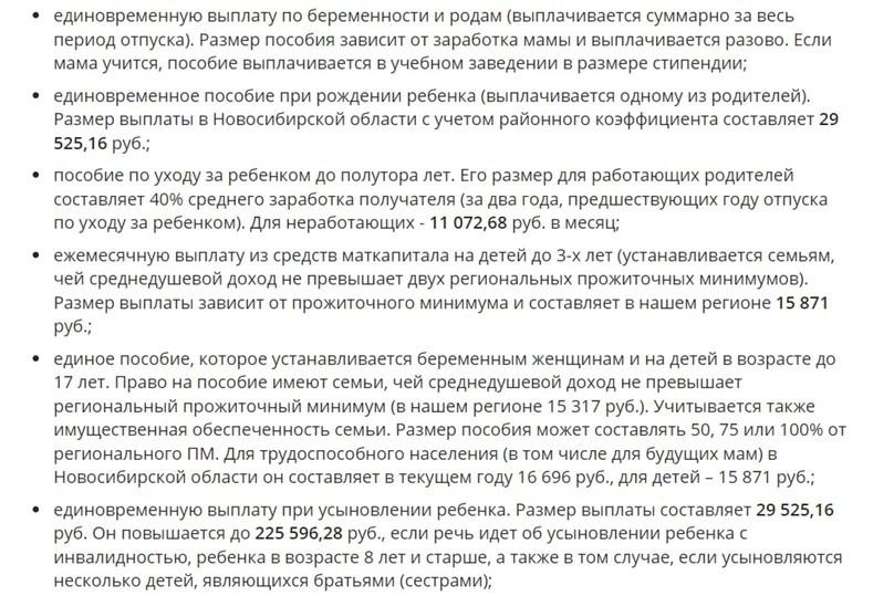 Фото Стали известны все выплаты на детей в 2024 году в Новосибирске 2