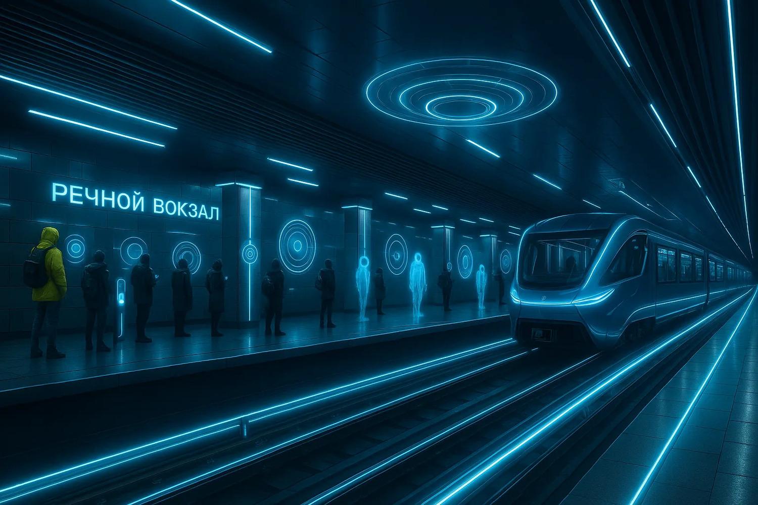 Фото Каким Новосибирск станет через 80 лет? Нейросеть нарисовала кадры метро, Оперного и поездов будущего 3