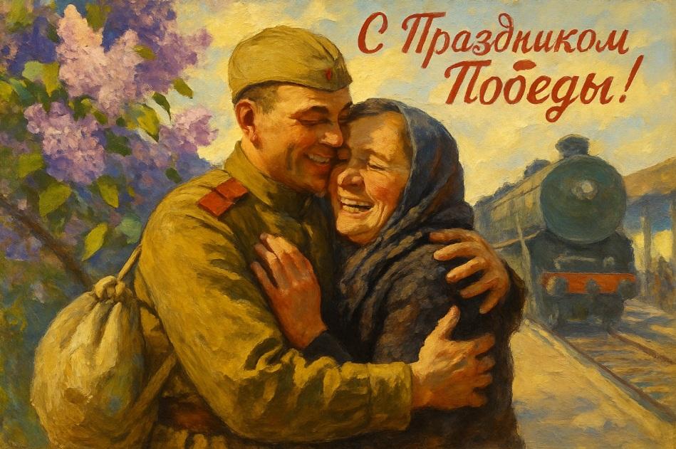 Фото С Днем Победы! Подборка открыток в советском стиле для поздравления родных и близких 4