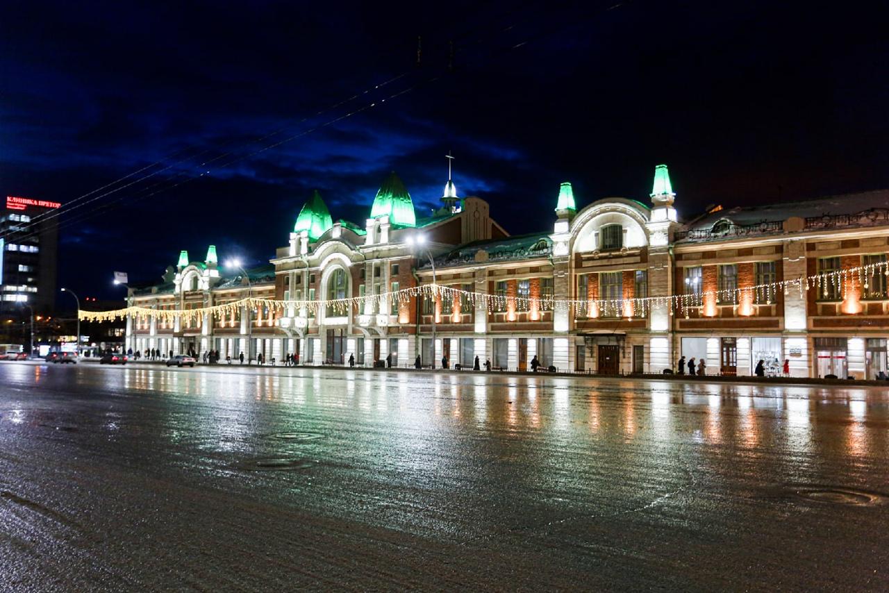 Фото В Новосибирске включили новогоднюю подсветку длиной 980 метров 2