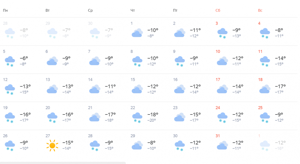 Фото В Новосибирске появился прогноз погоды на декабрь 2022 года 4