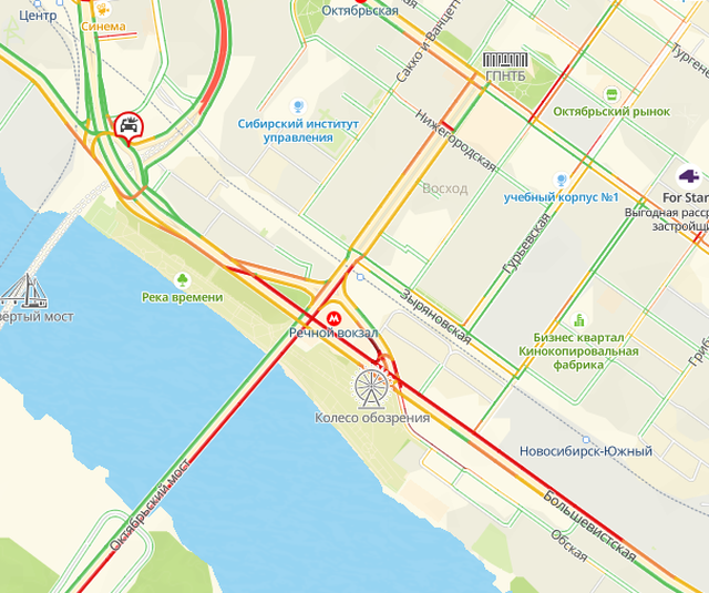 Фото Новосибирск встал в 8-балльных пробках 10 ноября 3 - Сиб.ФМ Фото Новосибирск встал в 8-балльных пробках 10 ноября 3