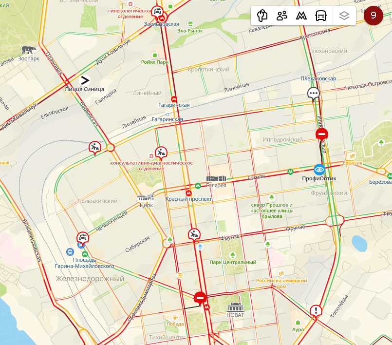 Фото Новосибирск встал в вечерних пробках в 9 баллов 2 - Сиб.ФМ Фото Новосибирск встал в вечерних пробках в 9 баллов 2