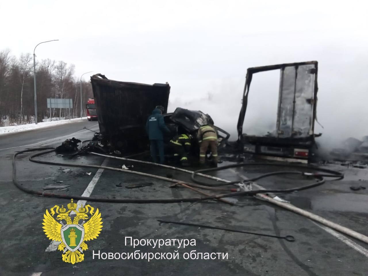 Фото Смертельное ДТП с участием трех фур произошло на трассе Р-254 в Новосибирской области 2 - Сиб.ФМ Фото Смертельное ДТП с участием трех фур произошло на трассе Р-254 в Новосибирской области 2