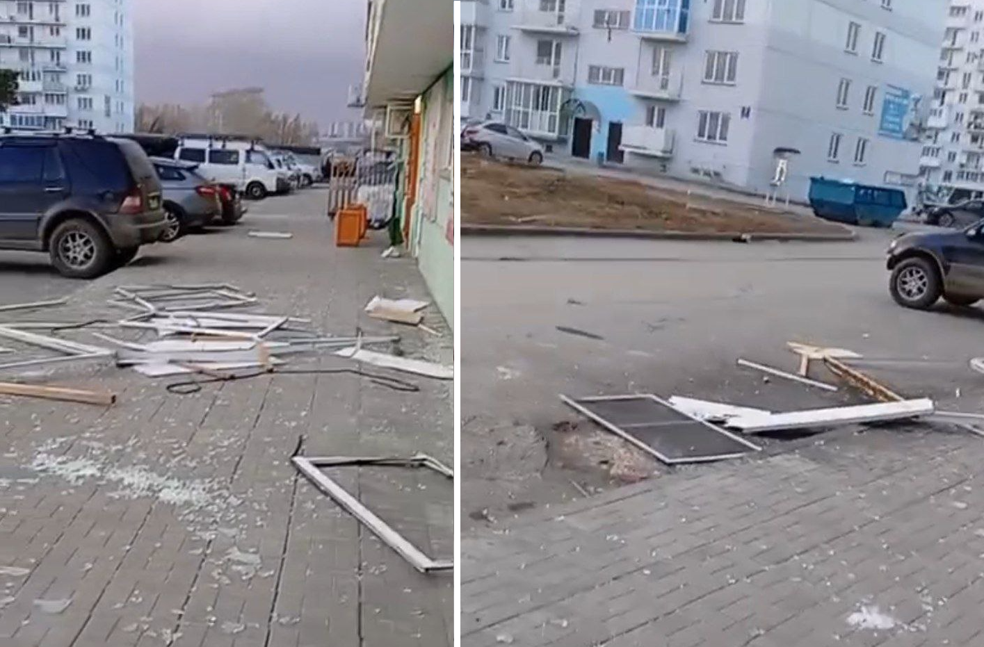 Фото В Новосибирске рухнул балкон во время урагана на «Плющихе» 2 - Сиб.ФМ Фото В Новосибирске рухнул балкон во время урагана на «Плющихе» 2