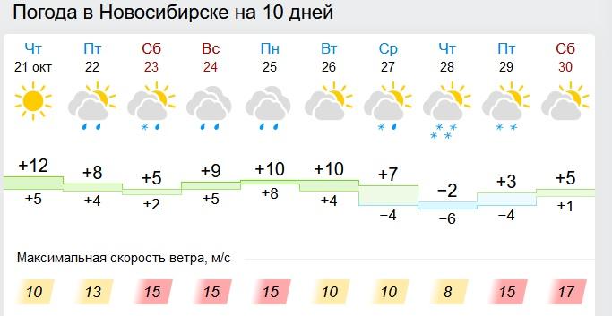 Какая погода в новосибирске днем