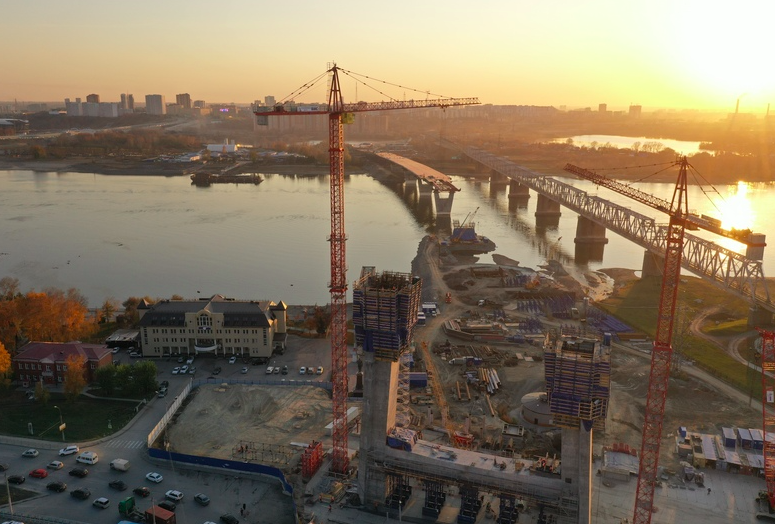 Фото Группа «ВИС» показала фото четвёртого моста через Обь в Новосибирске с высоты 3
