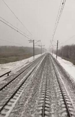 Фото В Новосибирской области снег засыпает трассы и железную дорогу 5