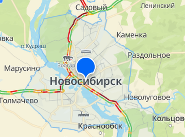 Фото Десятибалльные пробки сковали Новосибирск из-за снегопада утром 9 октября 2