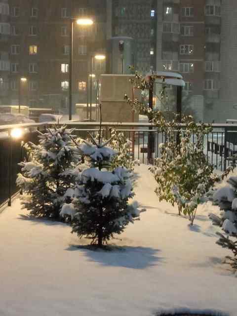 Фото Снежный циклон накрыл Новосибирск утром 9 октября 3 - Сиб.ФМ Фото Снежный циклон накрыл Новосибирск утром 9 октября 3