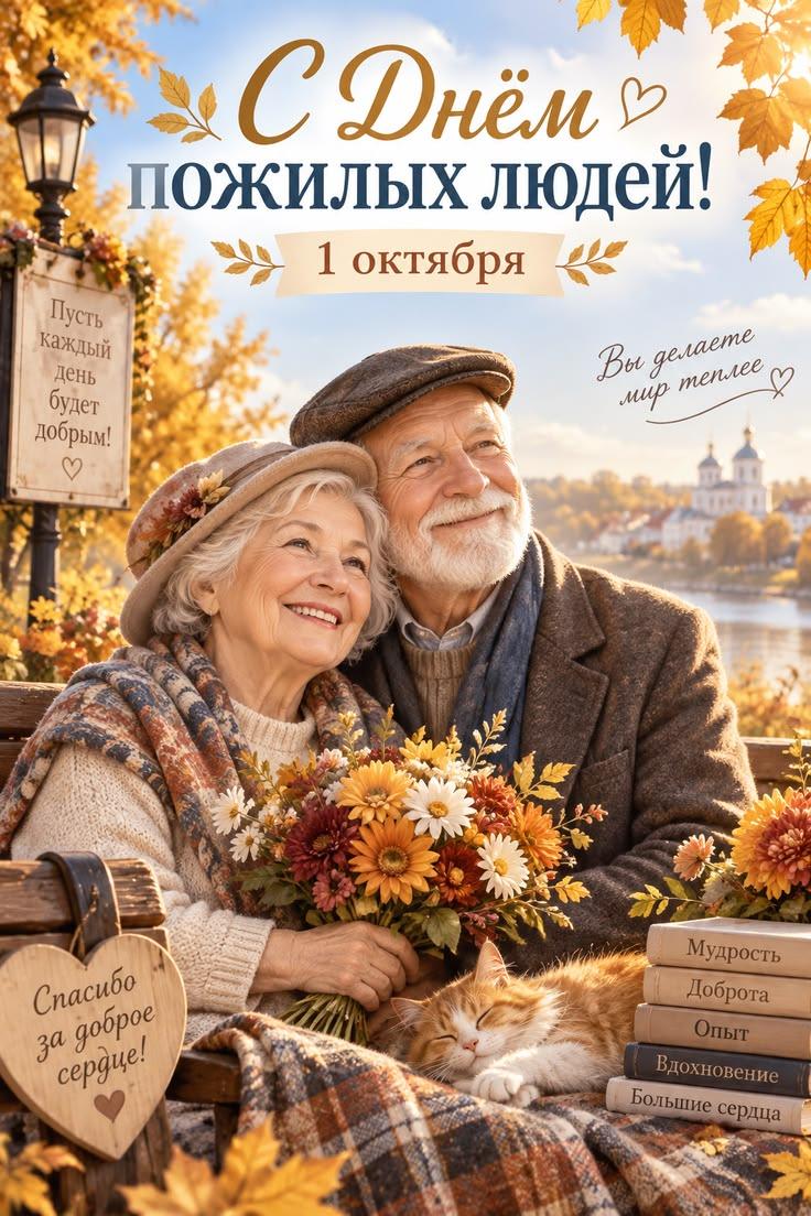 Фото С Днем пожилых людей: красивые открытки к 1 октября 6 - Сиб.ФМ Фото С Днем пожилых людей: красивые открытки к 1 октября 6