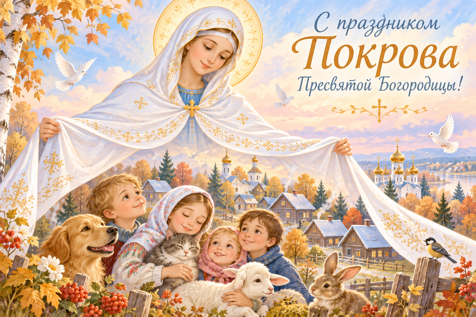 Фото С Покровом Пресвятой Богородицы: 10 душевных открыток 6