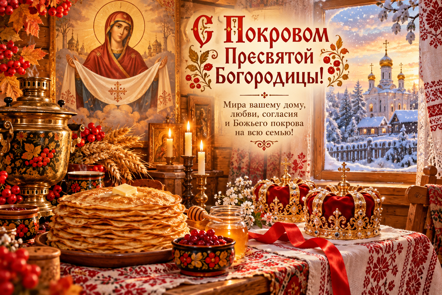 Фото С Покровом Пресвятой Богородицы: 10 душевных открыток 10