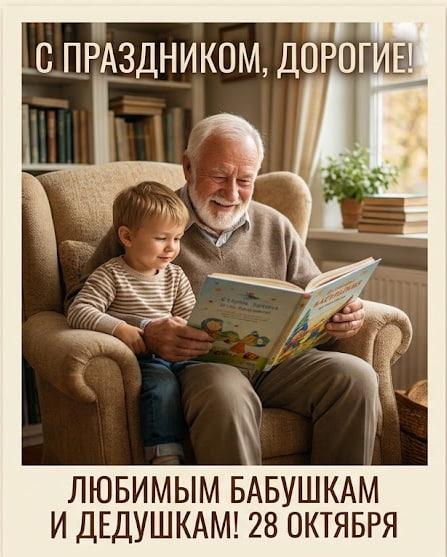 Фото День бабушек и дедушек 28 октября: красивые открытки к празднику 7