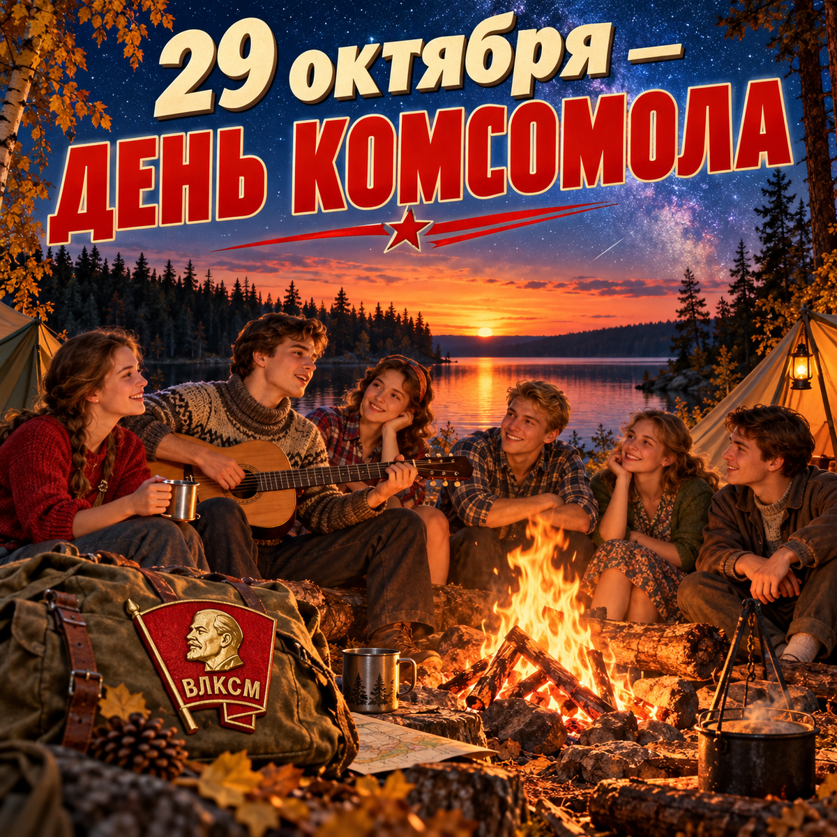 Фото День комсомола 29 октября 2026 года: красивые открытки к празднику 5 - Сиб.ФМ Фото День комсомола 29 октября 2026 года: красивые открытки к празднику 5