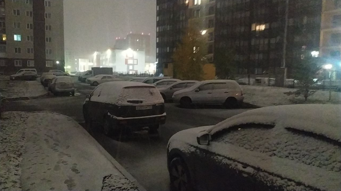 Фото Новосибирск засыпало снегом 28 сентября 5