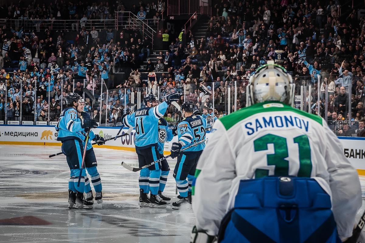 Фото Хоккейная «Сибирь» одержала волевую победу над «Салаватом Юлаевым». Фоторепортаж 14
