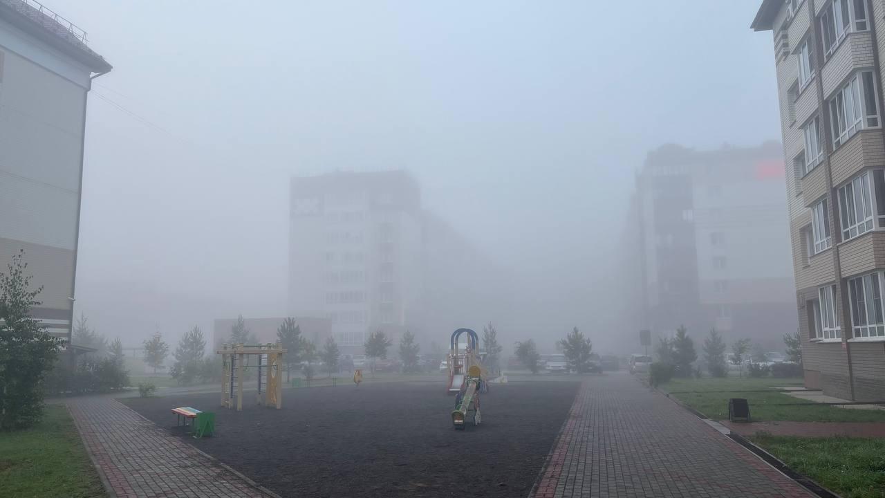Фото Туман окутал Новосибирск: город исчез за плотной завесой. 10 фото 10