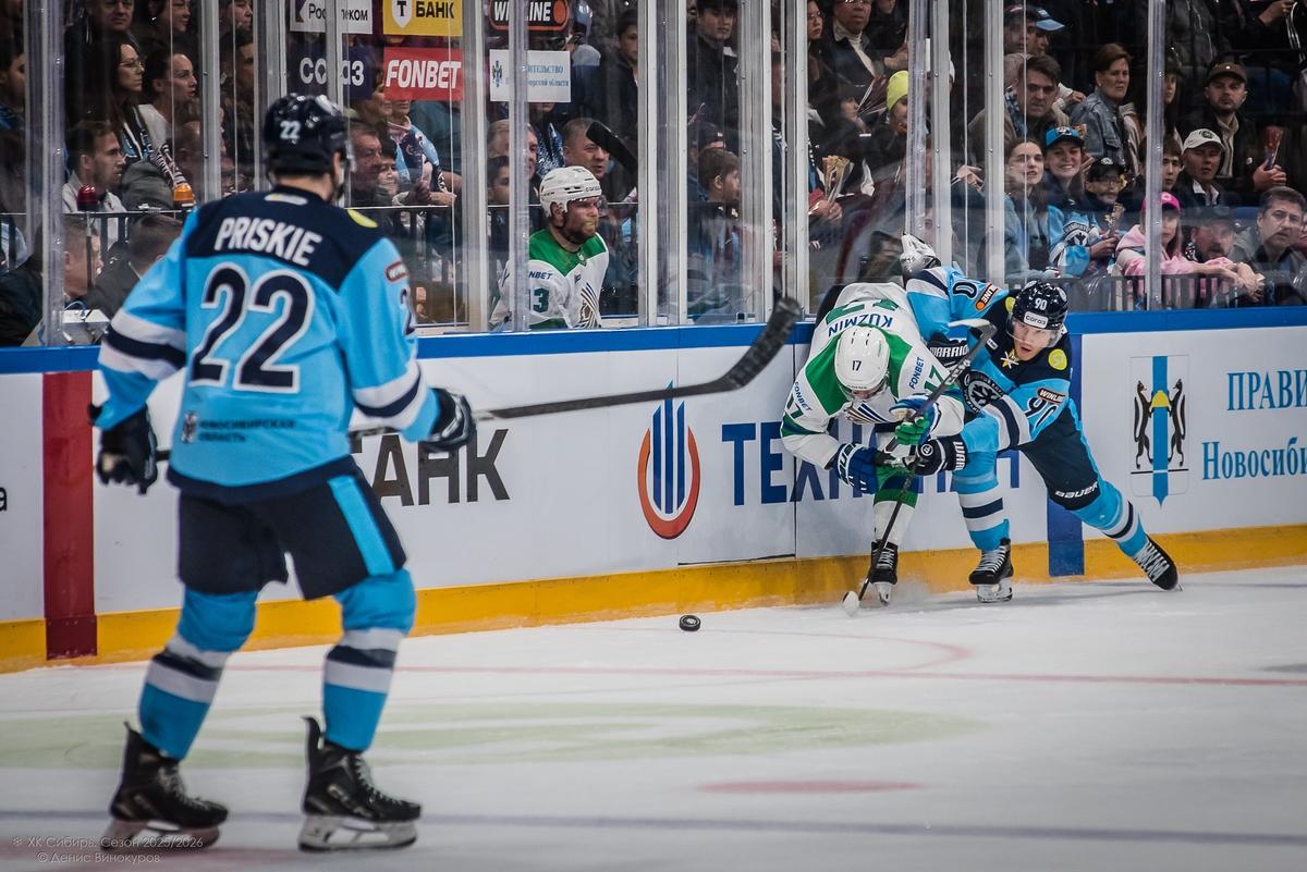 Фото Хоккейная «Сибирь» одержала волевую победу над «Салаватом Юлаевым». Фоторепортаж 8