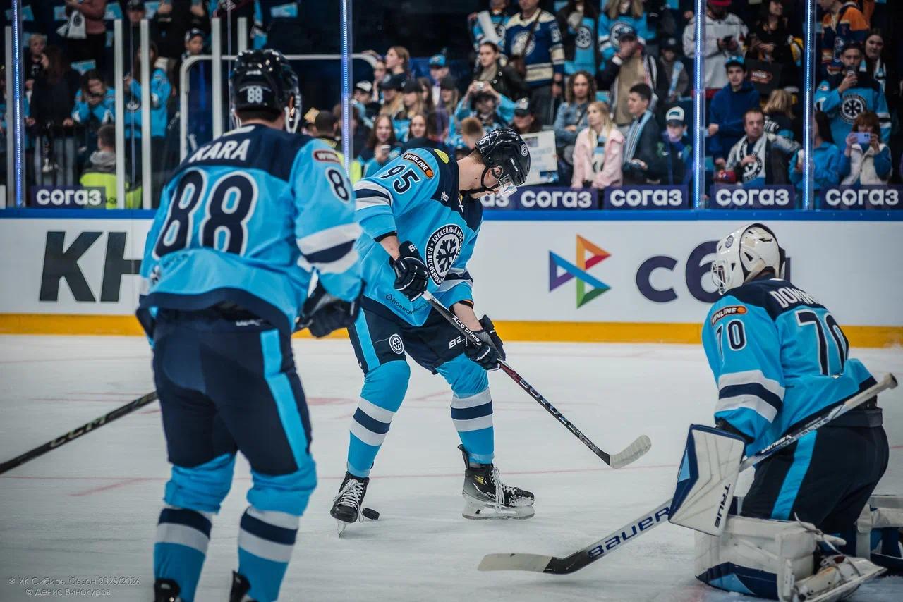 Фото «Сибирь» уступила в матче КХЛ череповецкой «Северстали»: фоторепортаж 3