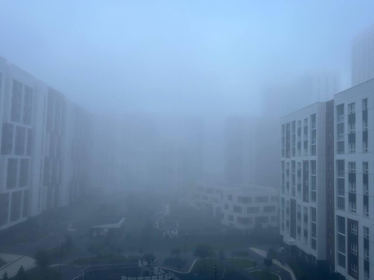 Фото Туман окутал Новосибирск: город исчез за плотной завесой. 10 фото 2