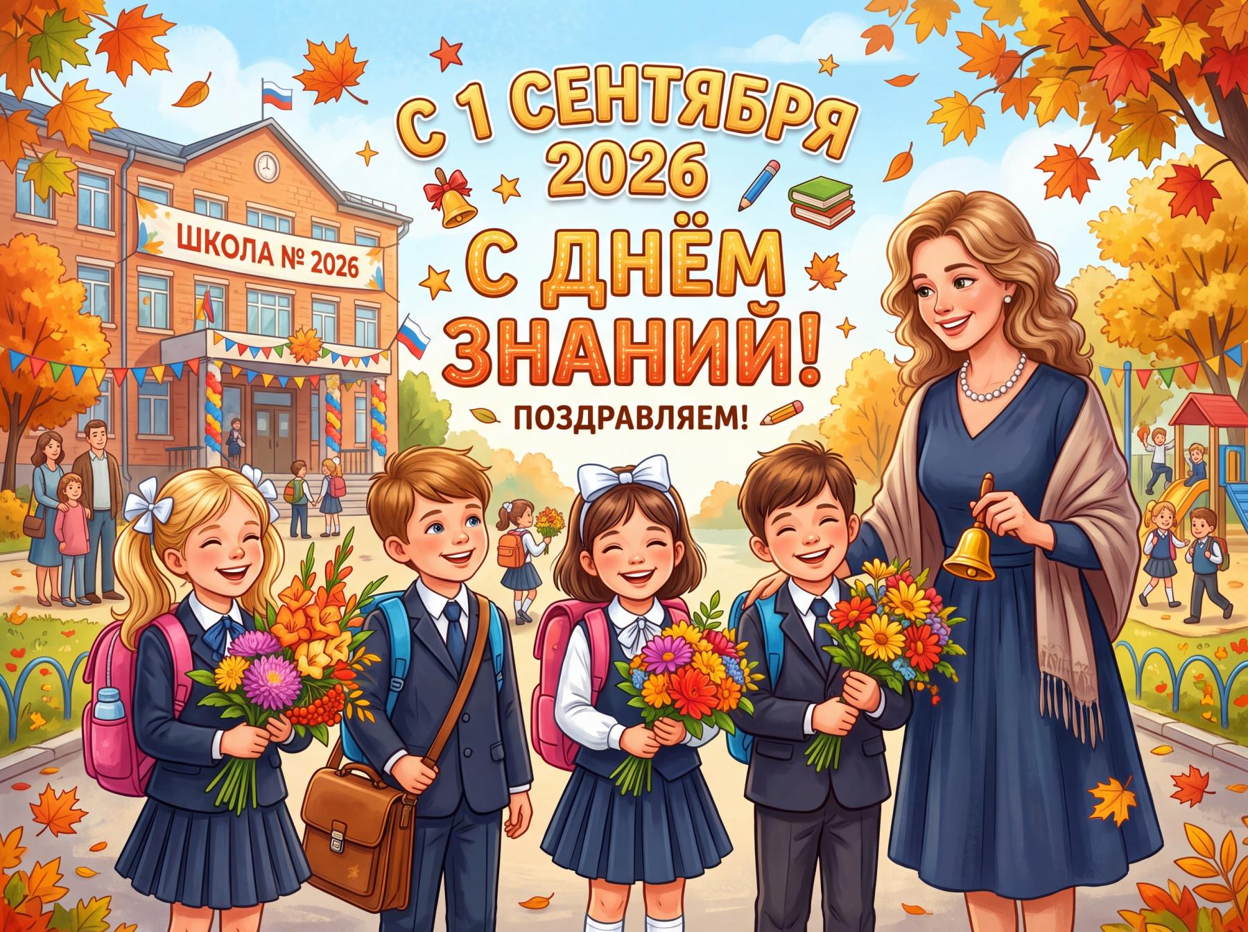 Фото Открытки на 1 сентября: 10 поздравлений с Днём знаний в картинках 5 - Сиб.ФМ Фото Открытки на 1 сентября: 10 поздравлений с Днём знаний в картинках 5